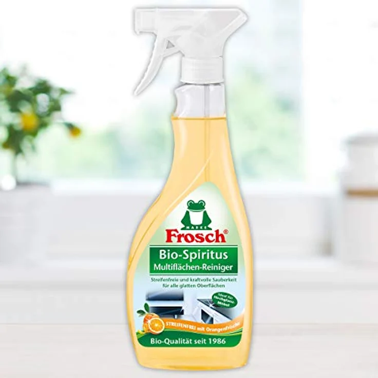 Frosch Bio-Spiritus Multiflächen-Reiniger, für streifenfreien Glanz, Sprühflasche, 1er Pack (1 x 500 ml) – Bild 2