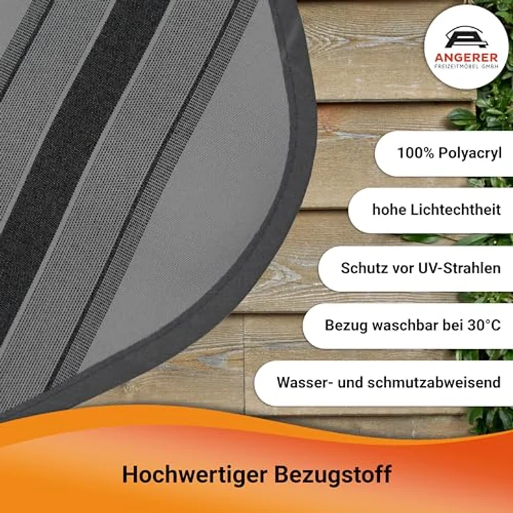 Angerer Exklusiv Klemmmarkise, grau weiß – Bild 4