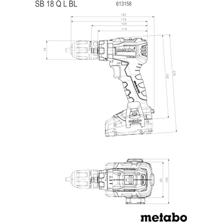 Metabo SB 18 L BL Q 613158840 Akku-Schlagschrauber 65 Nm 18 V, Brushless-Motor, LED-Arbeitslicht, metaBOX 145 – Bild 3