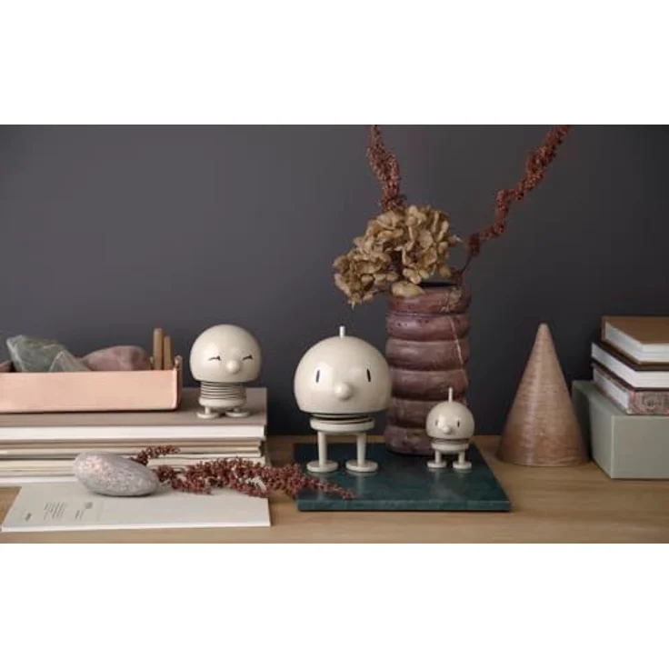 Hoptimist Small Bumble, Wackelfigur, Wackel Figur, Dekoidee, Dekoration, Kunststoff, Latte, H 7 cm, 26087 – Bild 5