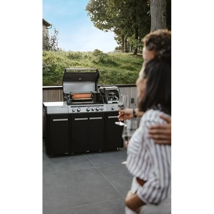 Enders Gasgrill UNIQ PRO 3 IKO Cruster, 3 Edelstahlbrenner, Switch Grid, 800° Grad Turbo Zone, CRUSTER, Delicater-Ofen, Seitenkocher, 24,9kW, schwarz #8606 – Bild 2