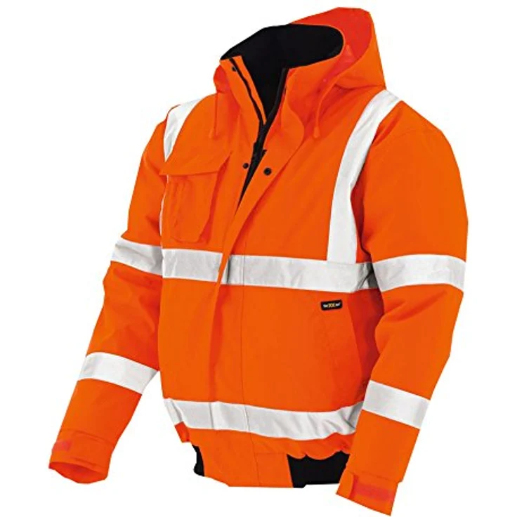 texxor Unisex Værdiler Warnschutz Pilotenjacke Whistler wasserdichte winddichte Arbeitsjacke orange L, Orange, L EU – Bild 3
