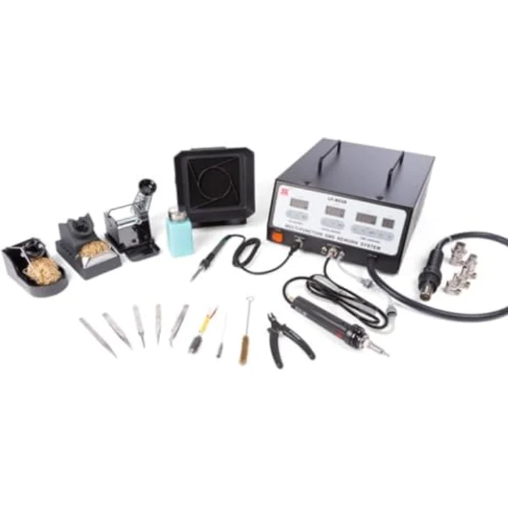 Velleman Multi-Function SMD Rework Station, 900 W mit Heißluftfunktion und Vakuumschalter, präzise Temperaturkontrolle ±3°C – Bild 1