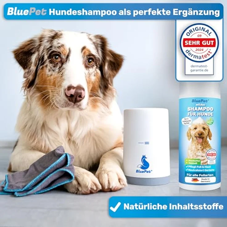 BluePet Pfotenreiniger PfotenBlitz Größe L, inkl. Mikrofaser-Handtuch, für saubere Hundepfoten, entfernt Dreck & Schmutz – Bild 5