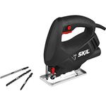 SKIL 4190 AA Stichsäge (400 W Motor, Schnitttiefe von 65 mm, mit 3 Sägeblättern für Holz geliefert, für gerade und kurvenförmige Schnitte) F0154190AA