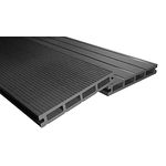 Endorphin Terrassendielen ® 12m² Anthrazit WPC Komplettset, witterungsbeständig, rutschhemmend, pflegeleicht