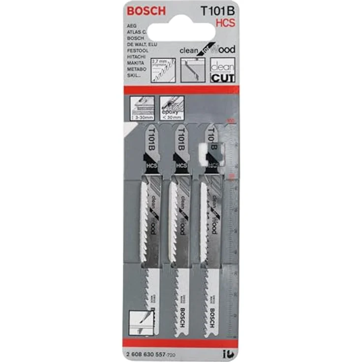 Bosch Professional 2608630557 Stichsägeblatt 3 Stichsägeblätter T 101 B – Bild 2