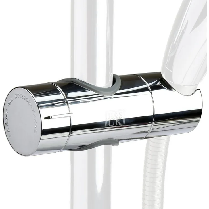 H&S Brausehalter Verstellbare Handbrause Halterung für alle Duschköpfe, Universal Duschkopfhalterung, in Mattschwarz