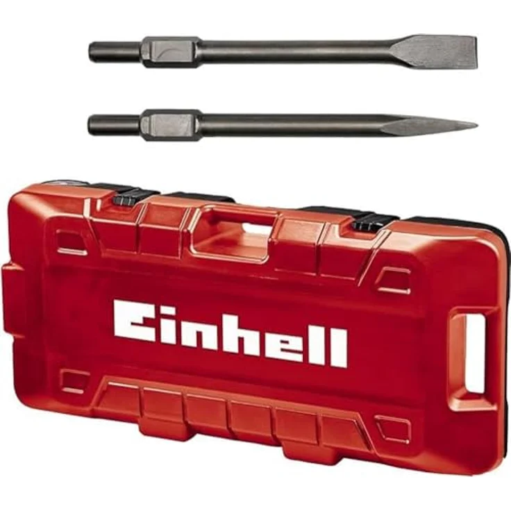 Einhell Abbruchhammer TE-DH 50 (1.700 W, 50 J Einzelschlagstärke, SDS-Hex-Werkzeugaufnahme, schwingungsgedämpfter Hauptgriff, Softstart, inkl. Spitz--Flachmeißel, Trolley) – Bild 2