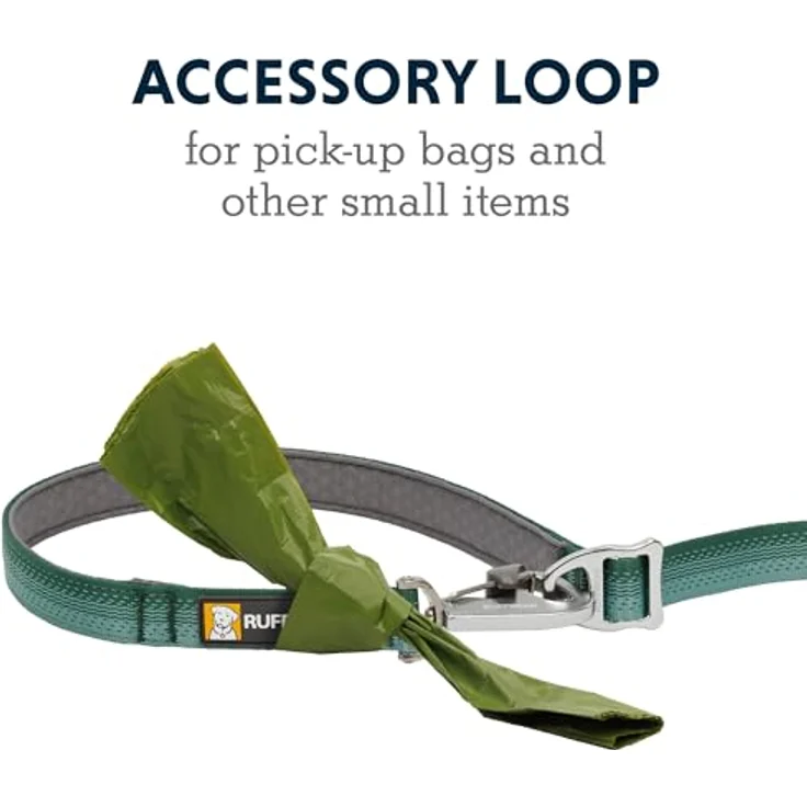 Ruffwear Hundeleine Switchbak Leash River Rock Green - Längenverstellbare Leine mit V-Ringen – Bild 6