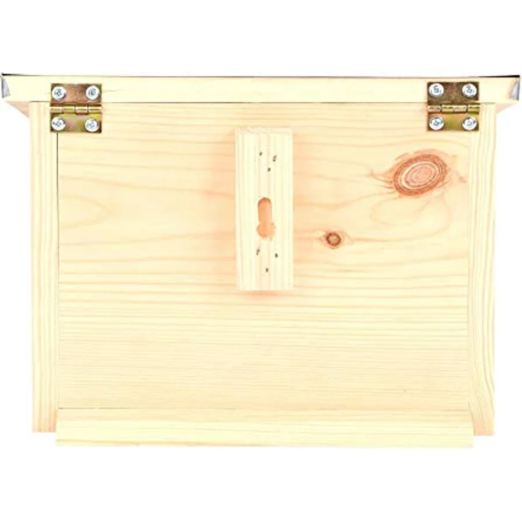 Esschert Design Eichhörnchen Futterhaus aus Kiefernholz , 25,3 x 17,6 x 18,7 cm, Nistkasten, Futterstation mit Zinkdach, witterungsbeständig – Bild 4