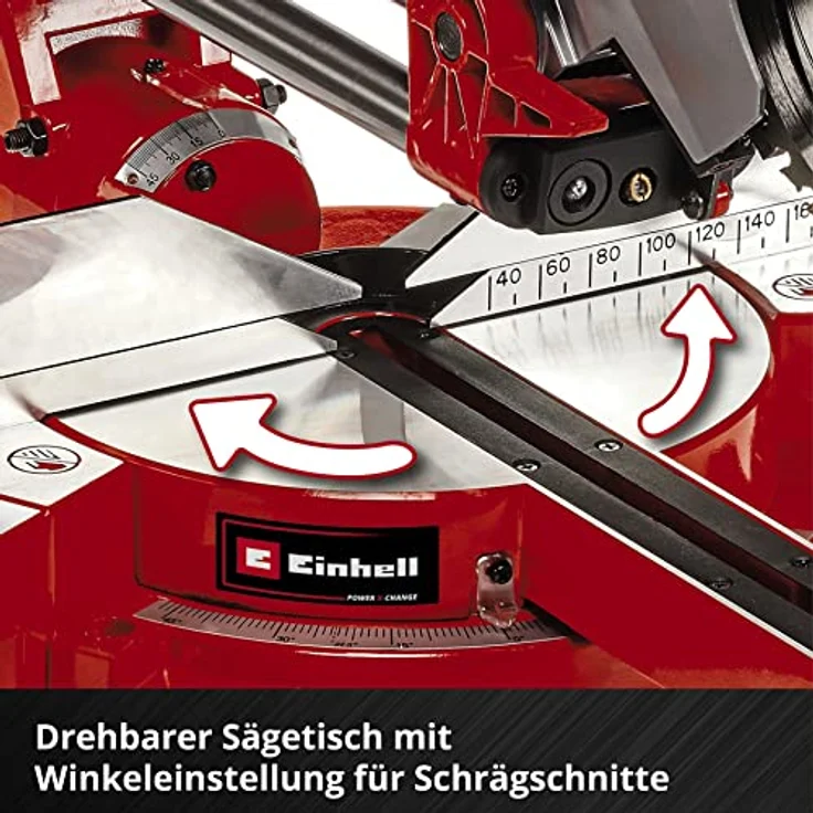 Einhell Akku-Zug-Kapp-Gehrungssäge TE-SM 36-210 Li-Solo Power X-Change PXC (Li-Ion, 36 V, leichtgängige Zugfunktion, Schnittlinien-Laser, ohne Akku und Ladegerät) – Bild 6