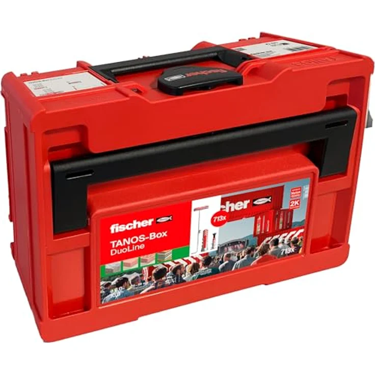 fischer Tanos-Box DuoLine Dübelset, DuoPower, DuoTec, DuoBlade, 713 Teile, 6-10mm, 30-80mm, für Profis und Heimwerker – Bild 2
