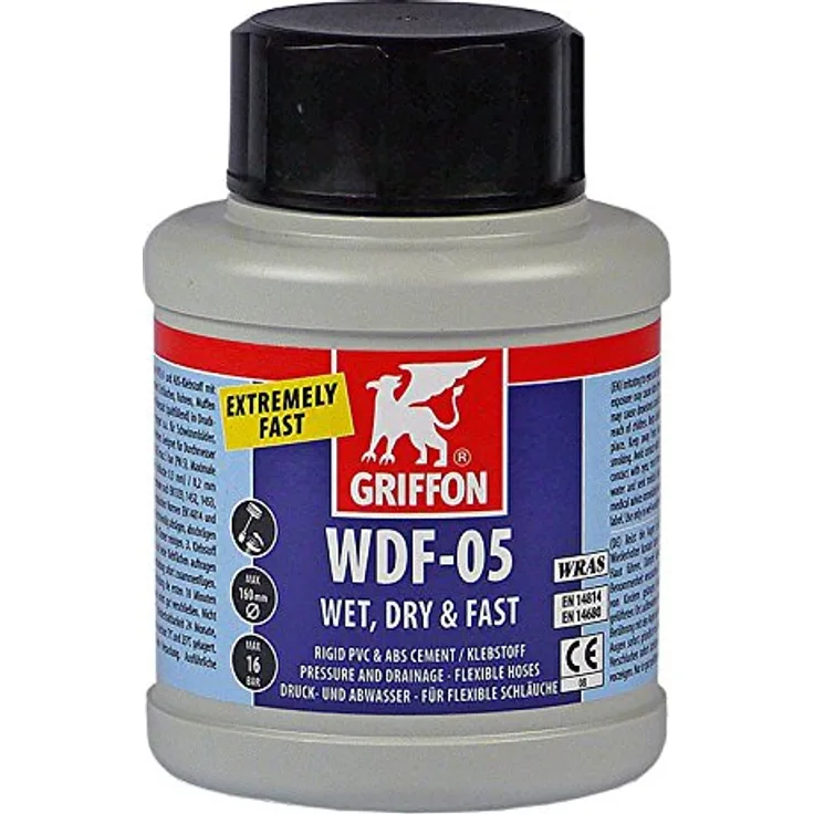 Griffon GRIFFON KLEBER WDF-05 Dose 500ml schnellhärtender Klebstoff für Pools und Whirlpools, mit spezieller Bürste