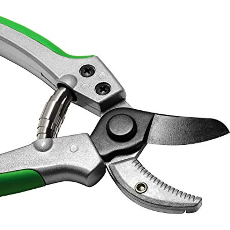 GRÜNTEK Gartenschere Amboss Pflanzenschere TUKANE 195 mm, SK5 Stahl, Antihaftbeschichtet, mit Soft-Touch-Griffen – Bild 3