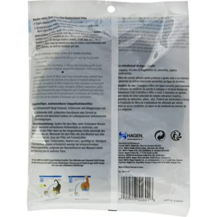 Catit Ersatzreinigungsfilter, Trinkbrunnenfilter, für die 3L Catit Trinkbrunnen, 3er Pack – Bild 2