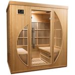 Mountfield Infrarotkabine Rowen, Luxusmodell für vier Erwachsene, Hemlock Holz, Komplett-Set