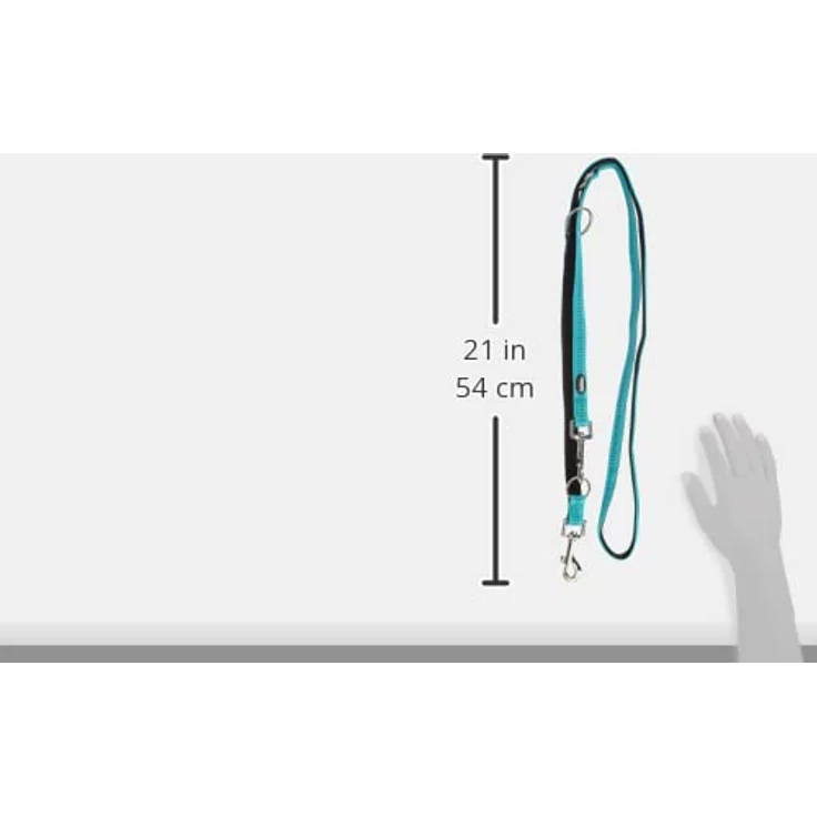 Nobby Führleine Soft Grip, türkis, M-L, L: 200 cm, B: 20 mm – Bild 4