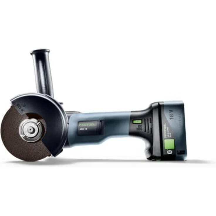 Festool Akku-Winkelschleifer AGC 18-125 5,0 EBI-Plus, robust mit stufenlos regelbarer Drehzahl und bürstenlosem EC-TEC Motor, inkl. 2 Akkupacks 5,0 Ah und Schnellladegerät – Bild 4