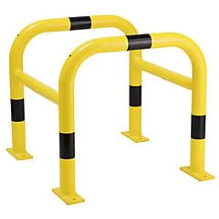 kaiserkraft | Rammschutz für Pfosten | verzinkt und beschichtet | HxBxT 600 x 620 x 620 mm