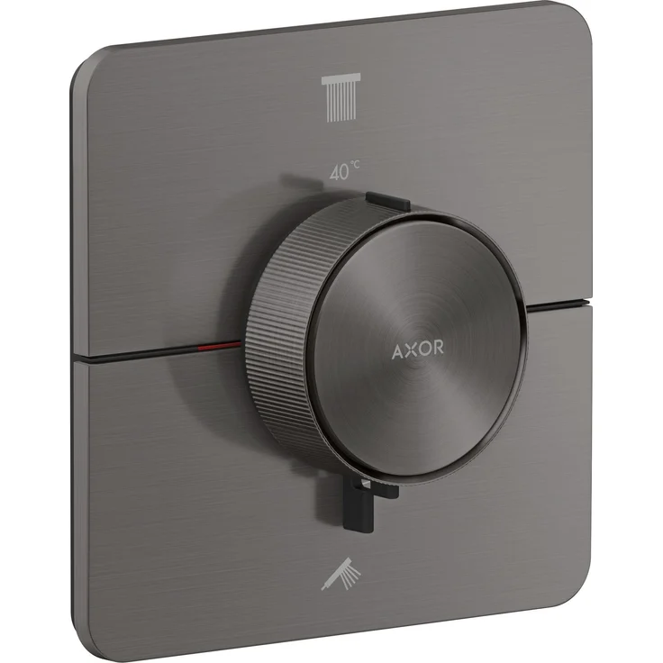 hansgrohe AXOR ShowerSelect ID Thermostat, Unterputz-Badarmatur für 2 Verbraucher, Softsquare-Design, Temperaturkontrolle mit Select-Tasten