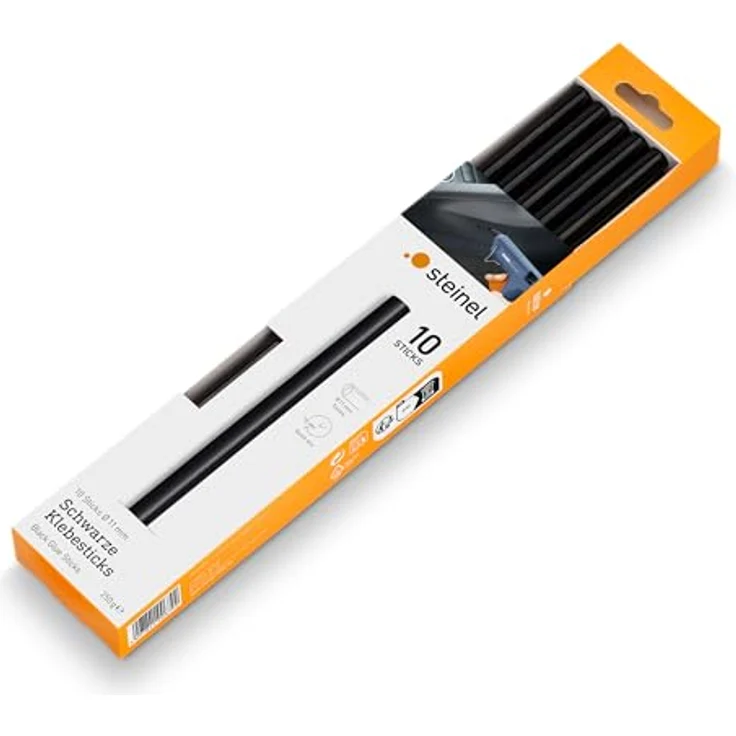 Steinel Schwarze Klebesticks 11 mm, 10 Sticks, 250 g, universeller Schmelzkleber für schwarzes Material – Bild 2