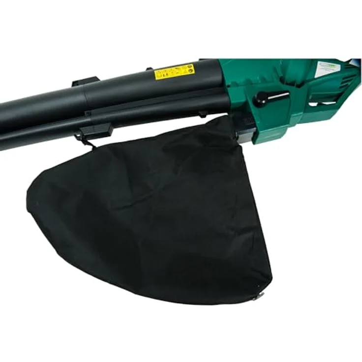 WerkaPro 10388 Laubsauger Häcksler 3000 W Auffangsack 35 l Zentralisierte Steuerung Grün Häckselfunktion 3000 Watt – Bild 5