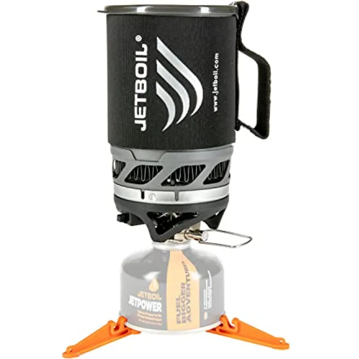Jetboil MicroMo, Gaskocher mit 0,8 L FluxRing-Topf, stufenloser Regler und Piezozündung, leicht und kompakt