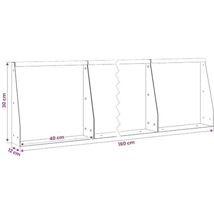 vidaXL Beetumrandung Stützmauer, 4 Stück, 40 x 12 x 30 cm, Wetterfester Stahl in Olivgrün, Modulares Design – Bild 2