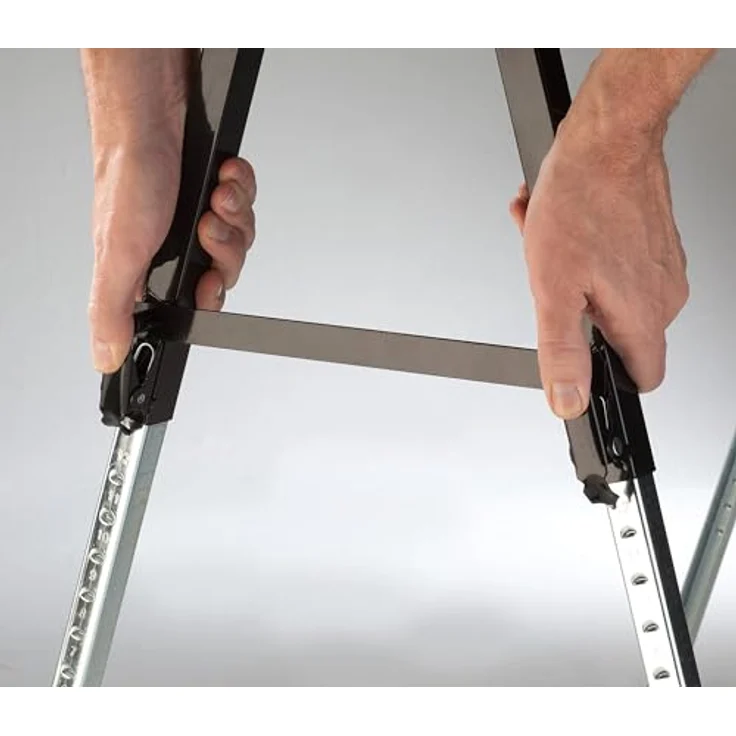 Batavia Teleskop Werkbock 7062252, höhenverstellbar von 63,5 bis 90 cm, klappbar, mit großer Standfläche 99,5 x 60 cm – Bild 3