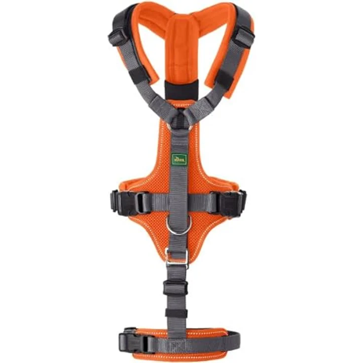 Sicherheitsgeschirr Maldon Farbe orange/grau, Größe XS – Bild 2