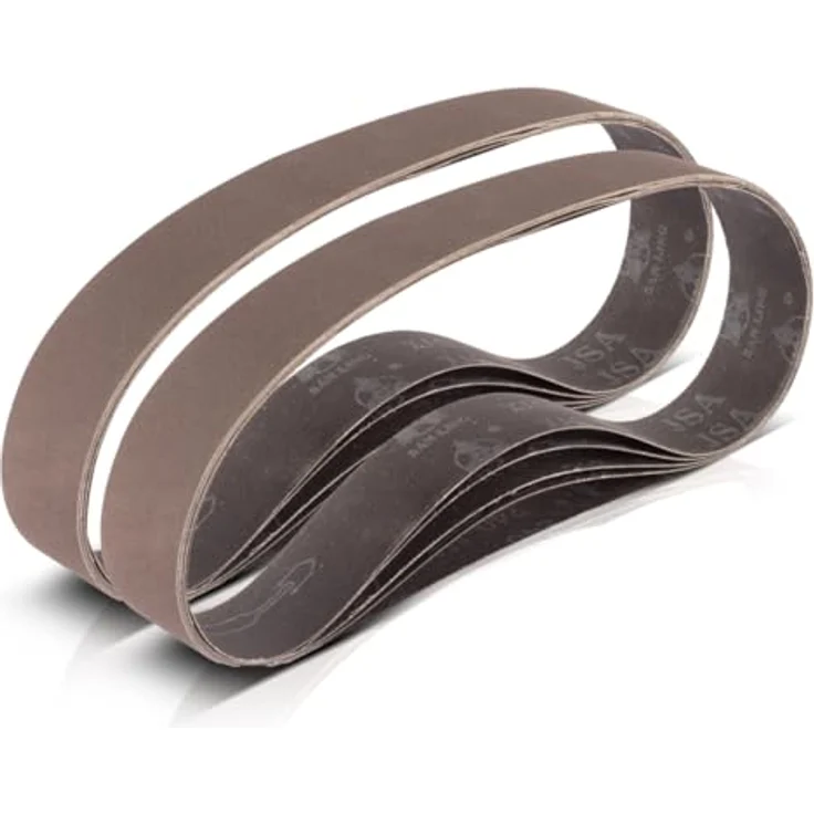 STAHLWERK Schleifband 10er Set, P180 Körnung 40 x 760 mm, Universal-Schleifpapier für Rohrbandschleifer und Bandschleifer, hohe Abtragsleistung und Oberflächenqualität – Bild 1