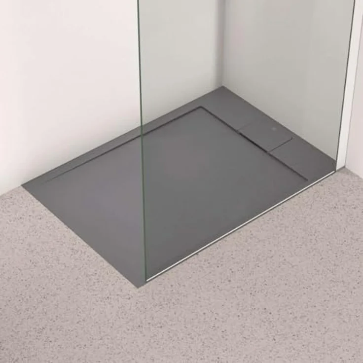 Ideal Standard, Duschwanne, Ultra Flat S i.life Rechteck-Brausewanne, 1000x700x30mm, T5240, Carraraweiß, mit Gelcoat-Oberfläche und Rutschhemmung – Bild 3