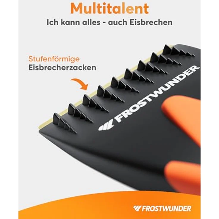 FROSTWUNDER - Eiskratzer Messingklinge [Made in Germany] - 100% recycelter Eiskratzer Auto Messingklinge - Langlebiger Auto Eiskratzer - Blitzschneller Messing Eiskratzer - Scheibenkratzer Auto Stabil - Preisvergleich – Bild 5