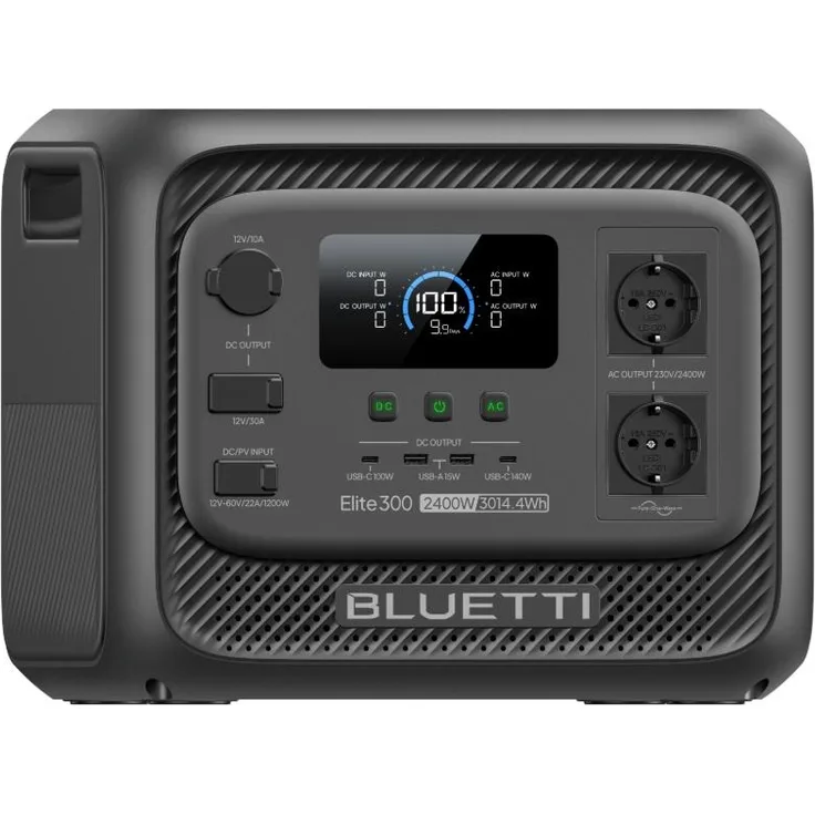 BLUETTI Elite 300 Tragbare Powerstation, 3014,4 Wh LiFePO4, 2400W AC Ausgänge, 3kWh Solargenerator für Zuhause und Camping, kompakt und leicht
