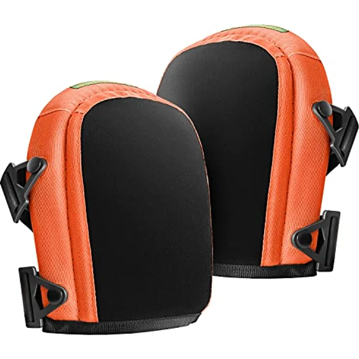 GRÜNTEK Soft-Knieschoner Klassik, 2 Strips, Comfort Gel Innenpolster, Universal-Größe, atmungsaktiv, Gartenarbeit, Pflastern – Bild 1