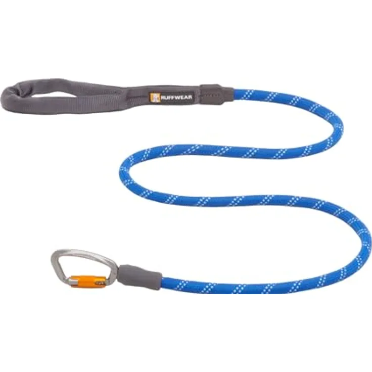 RUFFWEAR Knot-a-Leash Reflektierende Hundeleine, große, zugfreie 1,5 m Hundeleine, L, Blue Pool, leicht und robust, mit gepolstertem Griff