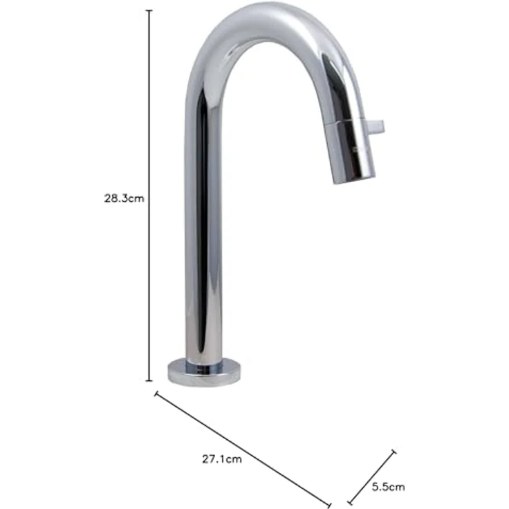 OTTO Hansa Armatur Hansanova Style 50918101, verchromt, DN 15, Auslaufhöhe 237 mm, 6 l/min Durchflussmenge – Bild 2