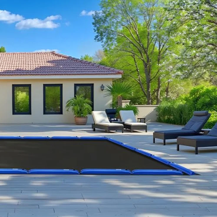 VEVOR Pool Beschwerungssack, 6er Set mit 121 cm langen, 0,4 mm dicken PVC-Säcken mit auslaufsicherem Schraubverschluss, blaue Wassersäcke zur sicheren Befestigung von Poolabdeckungen im Winter – Bild 8