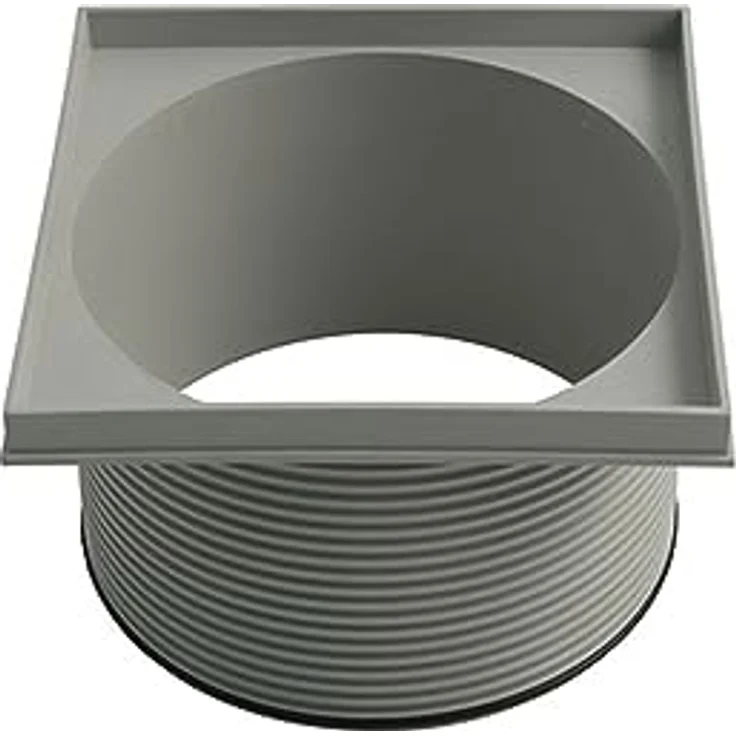 Marley Aufsatz für Kellerablauf 100 mm, Verlängerung mit drehbarem Oberteil für DN75/DN110, Außen-Ø 147 mm, kürzbar um 4 mm – Bild 1