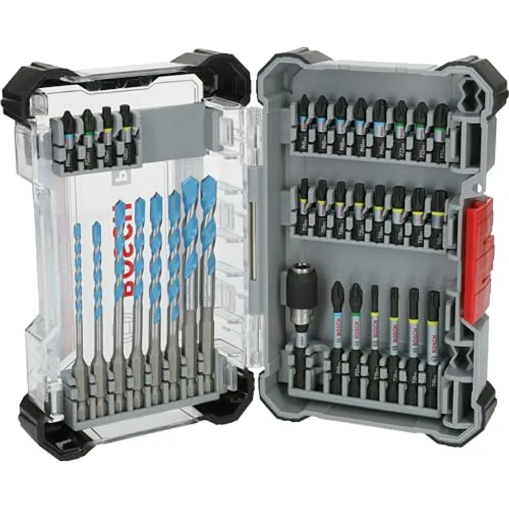 Bosch Professional PRO Impact Mixed Bit-Set, 8-teiliges Bohrer- und Schrauberbitset mit Torsionszone und Quick Change Bithalter