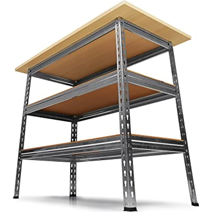 ONDIS24 Werkbank Werkstatt Ecklösung »Sparfuchs«, 2-tlg, 180 x 120 x 85 cm, bis 320 kg belastbar, 25 mm Arbeitsplatte – Bild 6