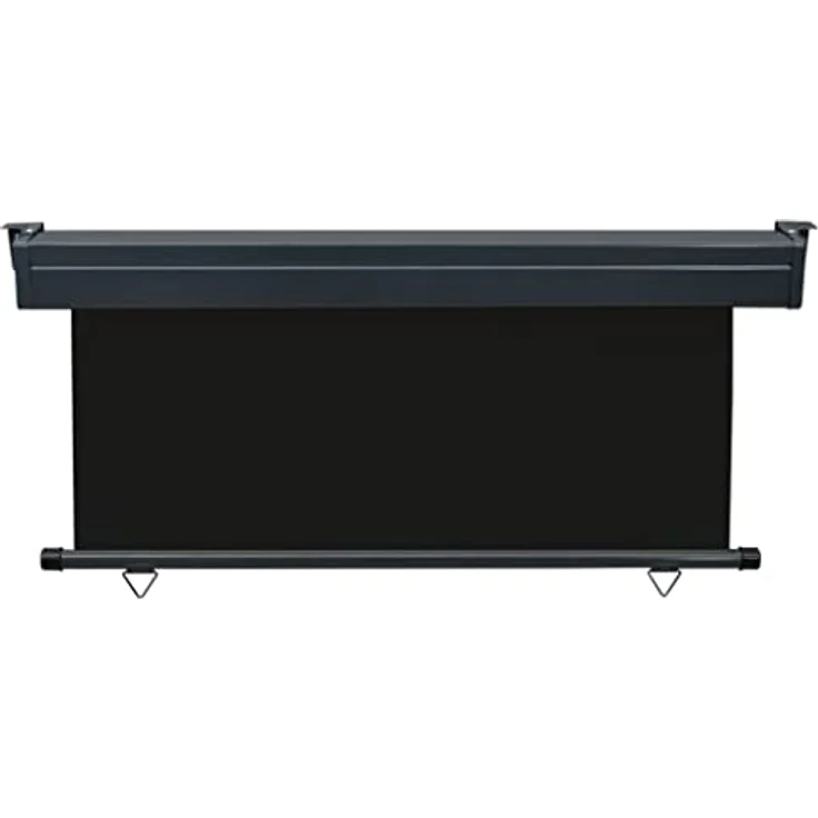 vidaXL Balkon Seitenmarkise Senkrechtmarkise Sonnenschutz Sichtschutz Windschutz Markise Außenrollo Balkonrollo Beschattung 160x250cm Schwarz – Bild 4