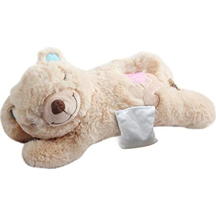 ALL FOR PAWS Kuscheltier für Hunde, Welpenspielzeug Hunde Herzschlag Plüschtier Welpe Verhaltenshilfe Plüschtier Haustier Plüschtier… (Warm Bear(One Warmbag)) – Bild 3