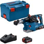 Bosch Professional 18V System Akku-Bohrhammer GBH 18V-22 (mit SDS plus, inkl. 2x 4,0-Ah-Akku, Ladegerät GAL 18V-40, 2x Ringbürste, GDE 18V-12, in L-BOXX)