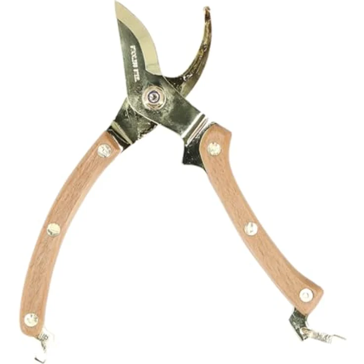 Esschert Design Gartenschere mit vergoldeten Klingen, 100 % FSC Buchenholz & Edelstahl, 0,201 kg, 1 Gartenschere - Preisvergleich – Bild 4