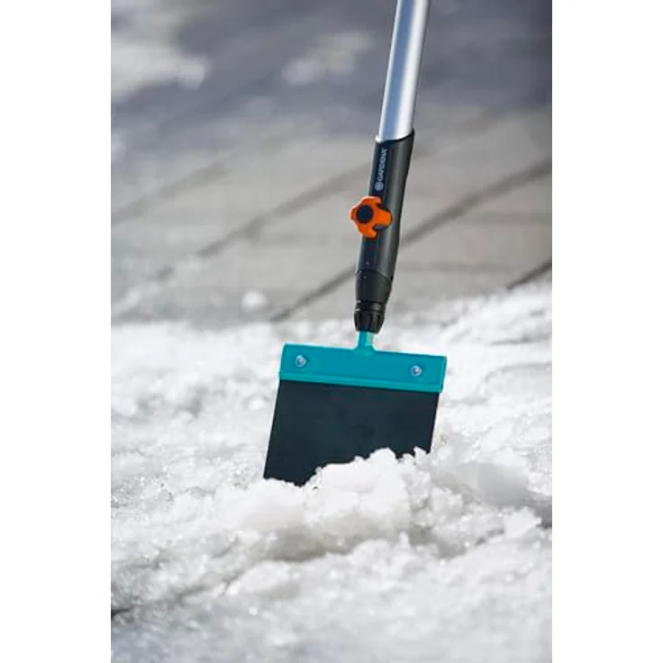 Gardena combisystem-Stoßscharre 15 cm, robuste scharfkantige Schneeschieber mit auswechselbarem Federstahl-Blatt – Bild 3