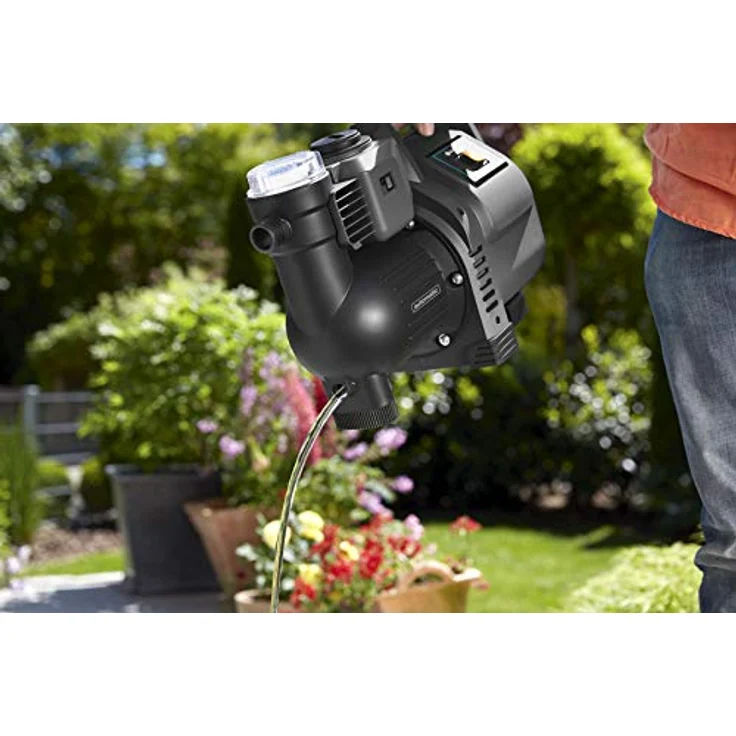 GARDENA Hauswasserautomat 3500-4E: Robuste Hauswasserpumpe, vollautomatisch, mit LED-Blinklicht-Frequenz, Fördermenge 3500 l/h, Thermoschutzschalter, Trockenlaufsicherung (1757-20) Hauswasserwerk 40 / 4,0 m 4 bar Ansaughöhe 7 m – Bild 6