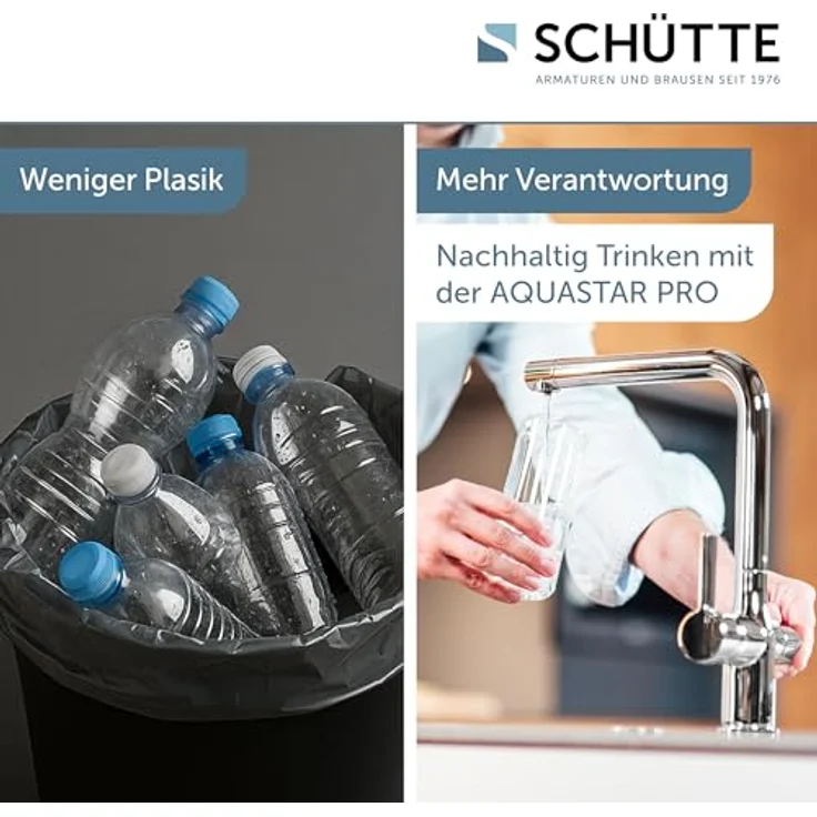 Schütte AQUASTAR PRO Spültischarmatur mit Filtersystem für Trinkwasser, Cold-Start-Funktion, 360° schwenkbarer Auslauf – Bild 4