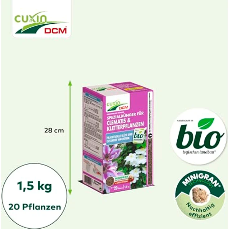 Cuxin Clematis- & Kletterpflanzen-Dünger 1,5 kg – Bild 5